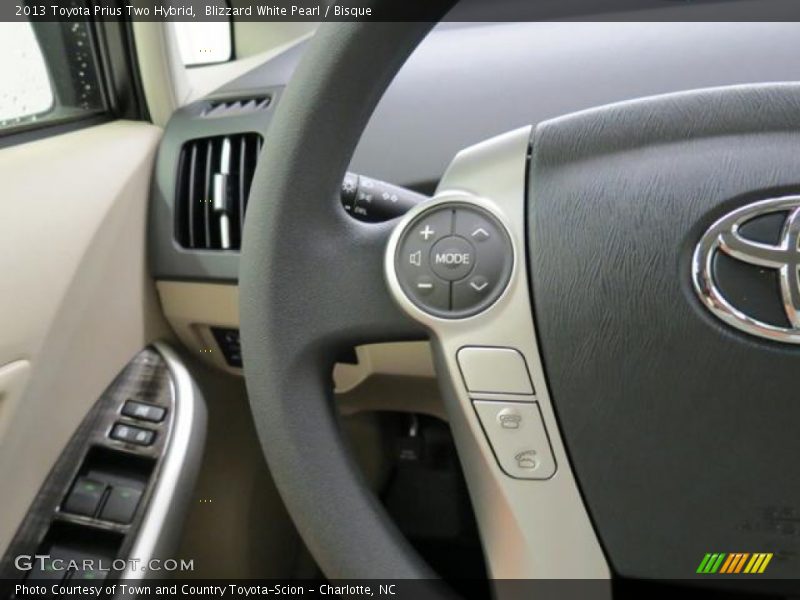 Blizzard White Pearl / Bisque 2013 Toyota Prius Two Hybrid