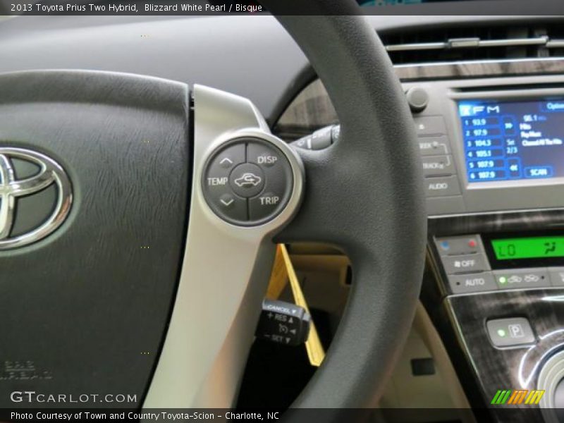 Blizzard White Pearl / Bisque 2013 Toyota Prius Two Hybrid