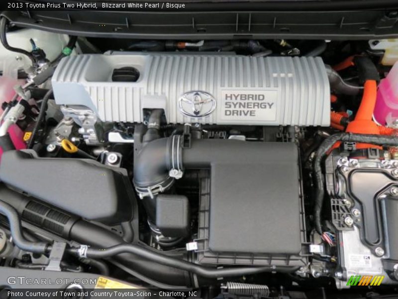 Blizzard White Pearl / Bisque 2013 Toyota Prius Two Hybrid