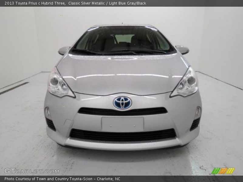 Classic Silver Metallic / Light Blue Gray/Black 2013 Toyota Prius c Hybrid Three