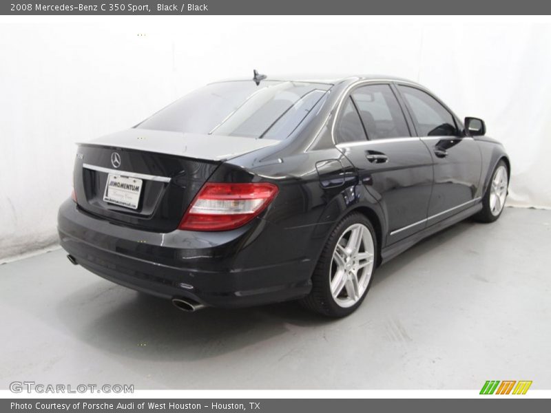 Black / Black 2008 Mercedes-Benz C 350 Sport