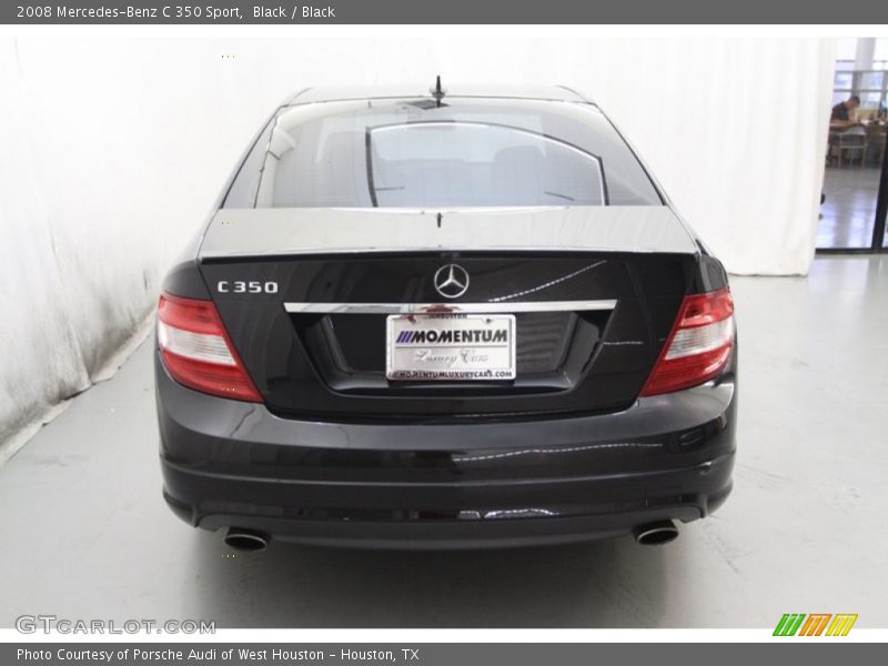 Black / Black 2008 Mercedes-Benz C 350 Sport