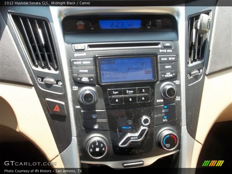 Midnight Black / Camel 2012 Hyundai Sonata GLS
