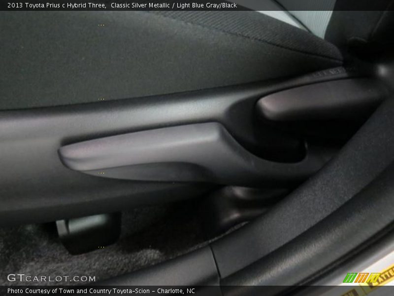 Classic Silver Metallic / Light Blue Gray/Black 2013 Toyota Prius c Hybrid Three