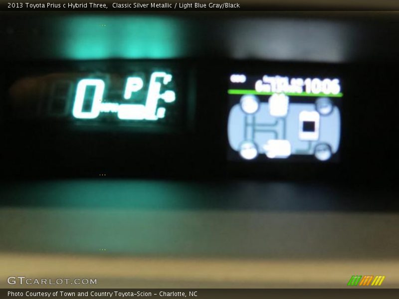 Classic Silver Metallic / Light Blue Gray/Black 2013 Toyota Prius c Hybrid Three