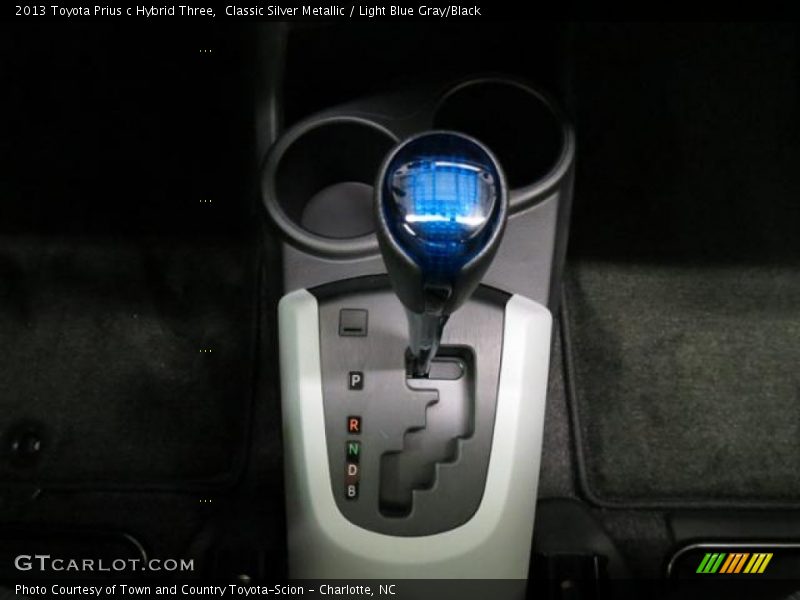 Classic Silver Metallic / Light Blue Gray/Black 2013 Toyota Prius c Hybrid Three