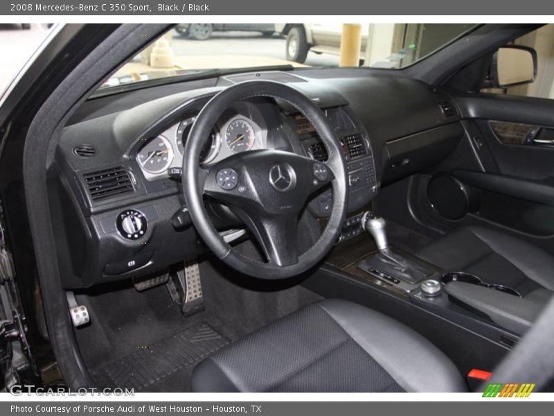 Black / Black 2008 Mercedes-Benz C 350 Sport