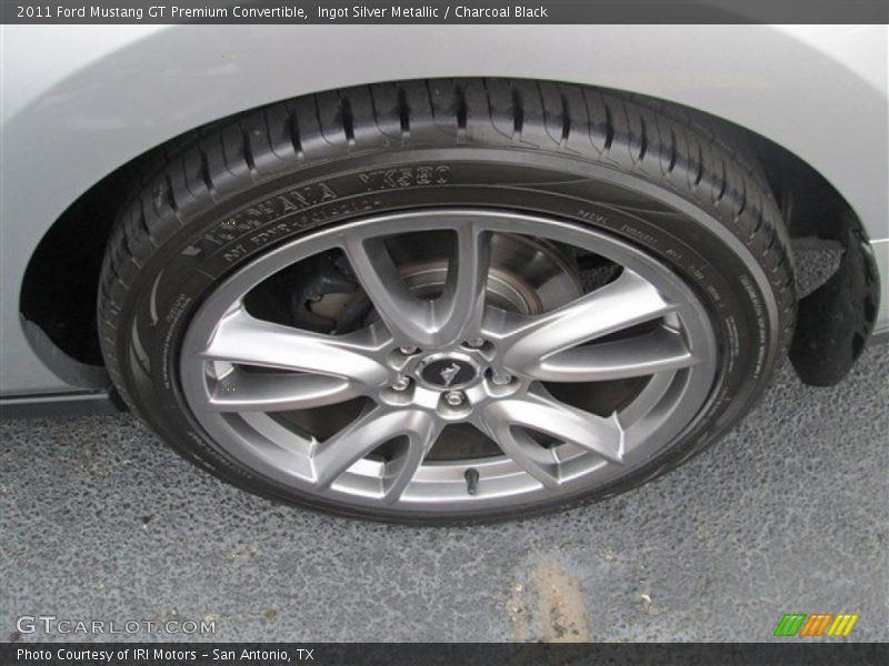 Ingot Silver Metallic / Charcoal Black 2011 Ford Mustang GT Premium Convertible