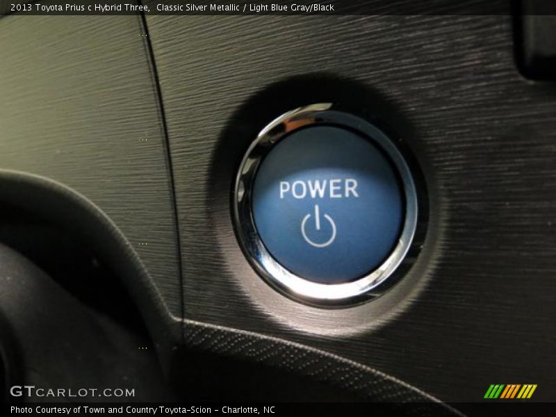 Classic Silver Metallic / Light Blue Gray/Black 2013 Toyota Prius c Hybrid Three