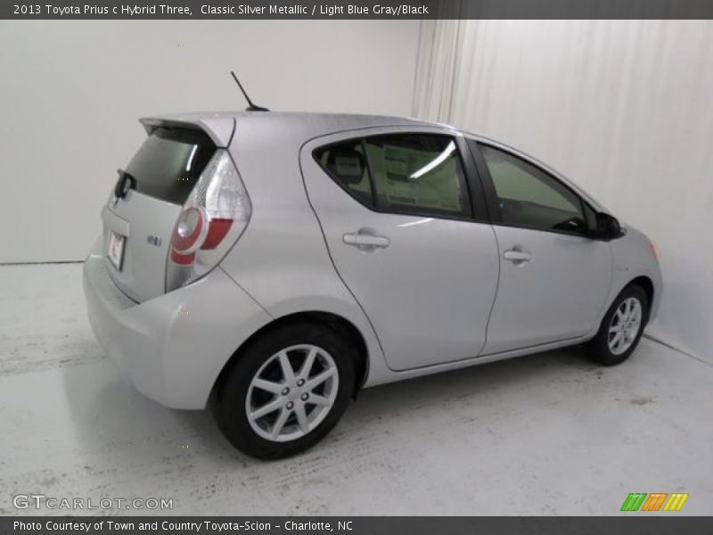 Classic Silver Metallic / Light Blue Gray/Black 2013 Toyota Prius c Hybrid Three