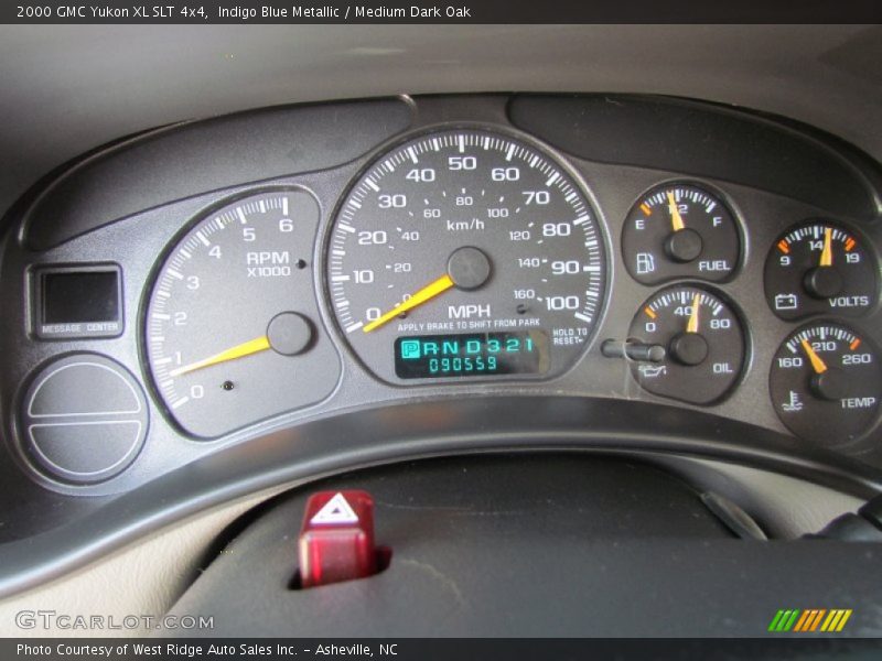  2000 Yukon XL SLT 4x4 XL SLT 4x4 Gauges