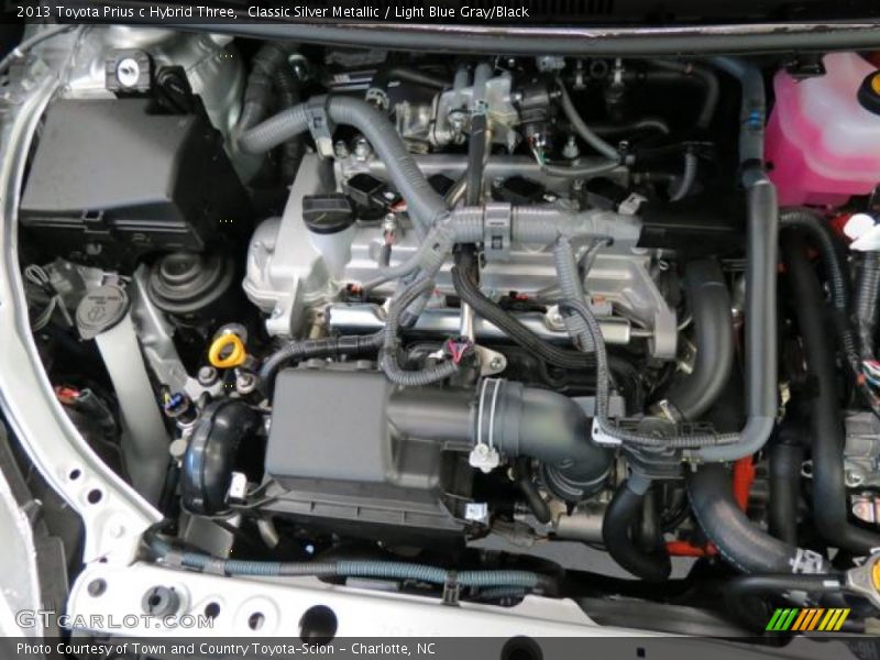 Classic Silver Metallic / Light Blue Gray/Black 2013 Toyota Prius c Hybrid Three