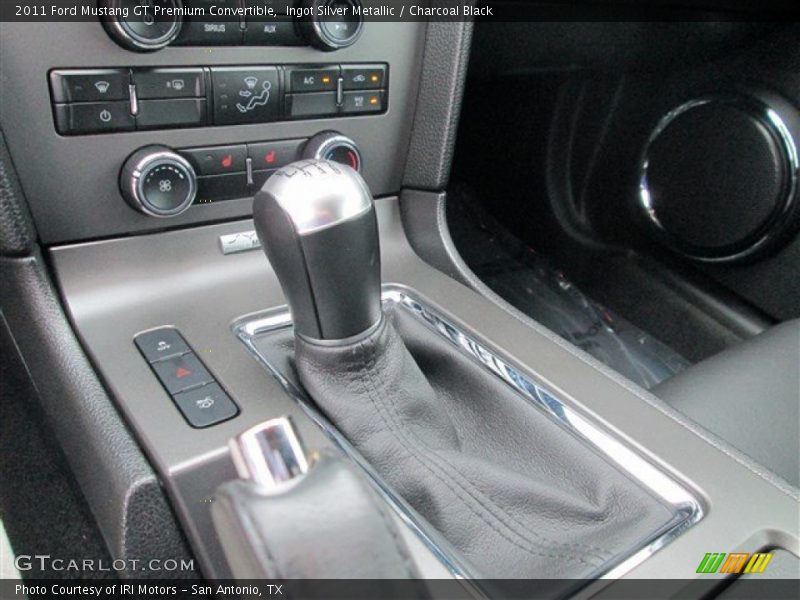 Ingot Silver Metallic / Charcoal Black 2011 Ford Mustang GT Premium Convertible