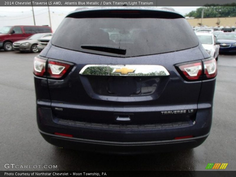 Atlantis Blue Metallic / Dark Titanium/Light Titanium 2014 Chevrolet Traverse LS AWD