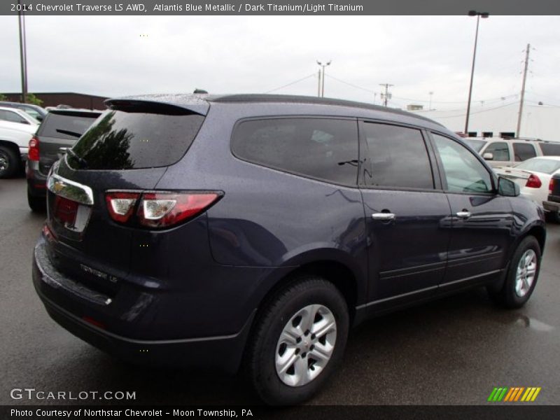 Atlantis Blue Metallic / Dark Titanium/Light Titanium 2014 Chevrolet Traverse LS AWD