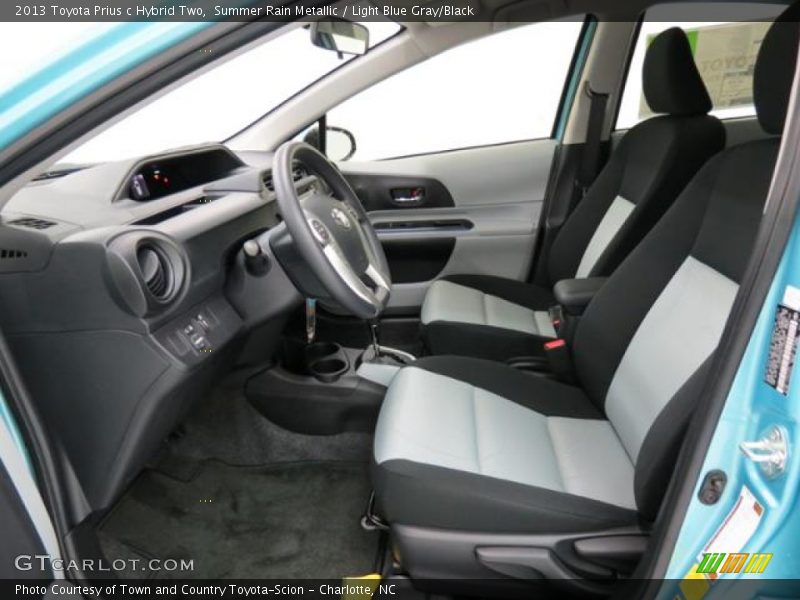  2013 Prius c Hybrid Two Light Blue Gray/Black Interior