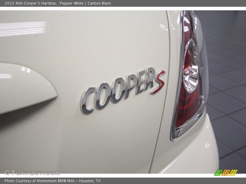 Pepper White / Carbon Black 2013 Mini Cooper S Hardtop