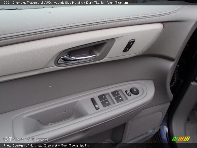 Atlantis Blue Metallic / Dark Titanium/Light Titanium 2014 Chevrolet Traverse LS AWD