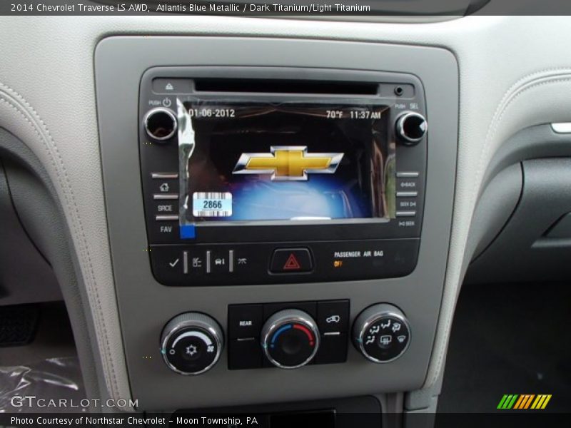 Atlantis Blue Metallic / Dark Titanium/Light Titanium 2014 Chevrolet Traverse LS AWD