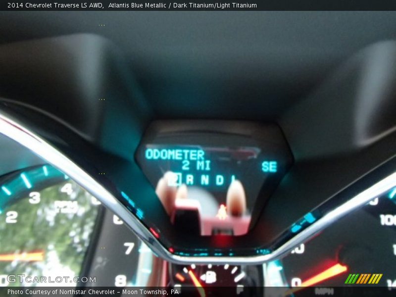 Atlantis Blue Metallic / Dark Titanium/Light Titanium 2014 Chevrolet Traverse LS AWD