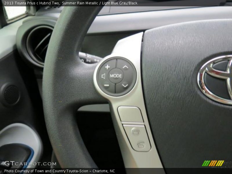 Controls of 2013 Prius c Hybrid Two