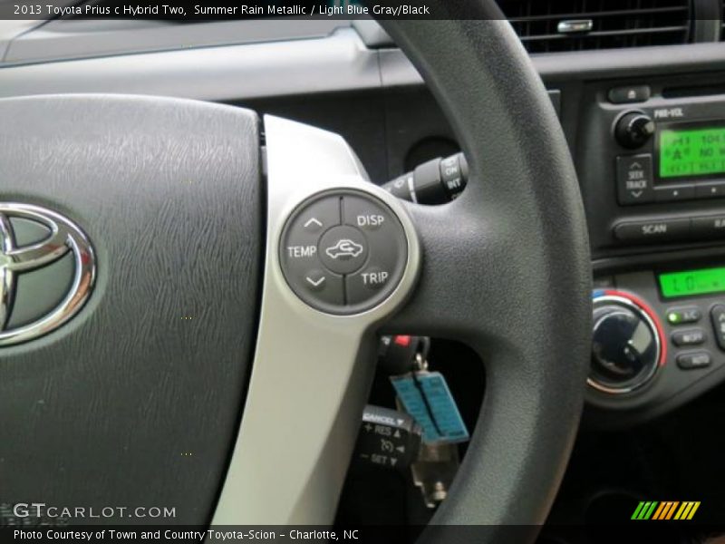 Controls of 2013 Prius c Hybrid Two