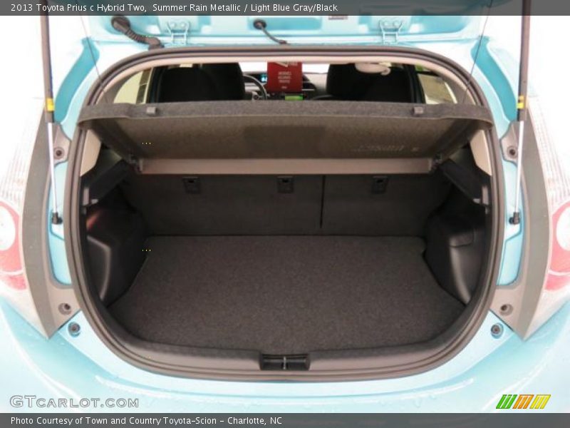 Summer Rain Metallic / Light Blue Gray/Black 2013 Toyota Prius c Hybrid Two