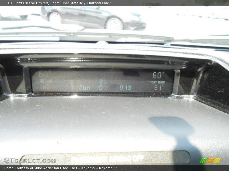 Ingot Silver Metallic / Charcoal Black 2010 Ford Escape Limited