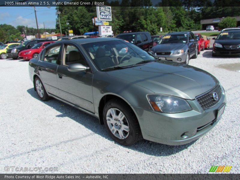 Mystic Emerald Green / Blond 2005 Nissan Altima 2.5 S