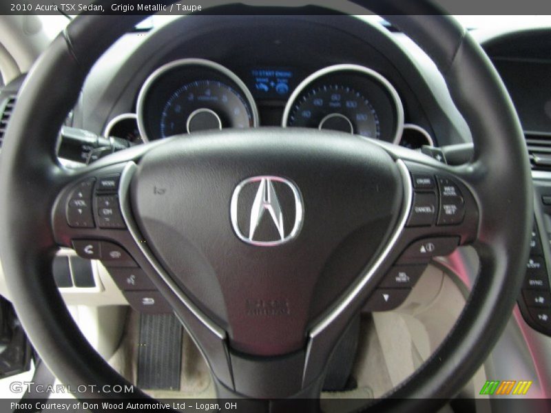 Grigio Metallic / Taupe 2010 Acura TSX Sedan