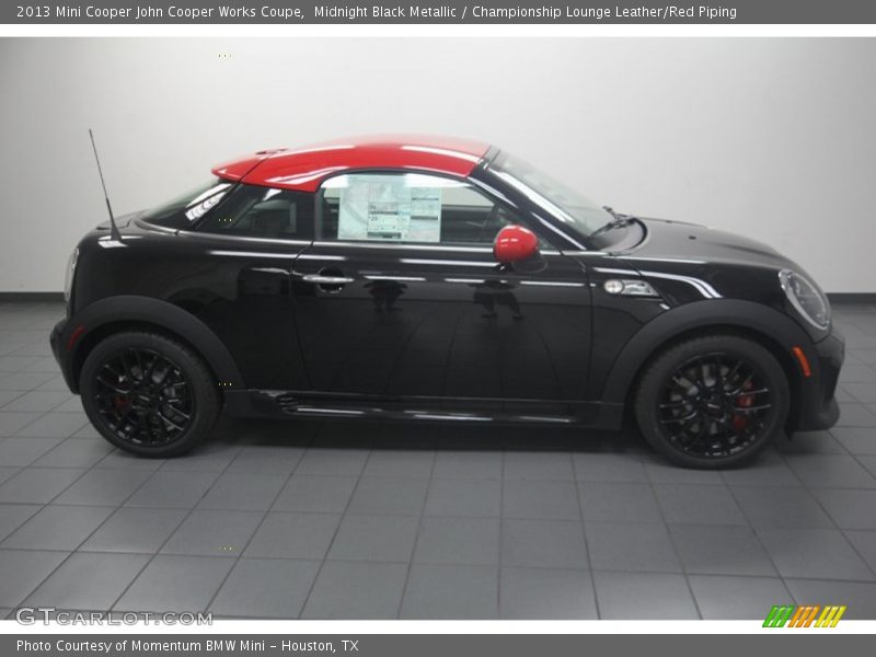 Midnight Black Metallic / Championship Lounge Leather/Red Piping 2013 Mini Cooper John Cooper Works Coupe