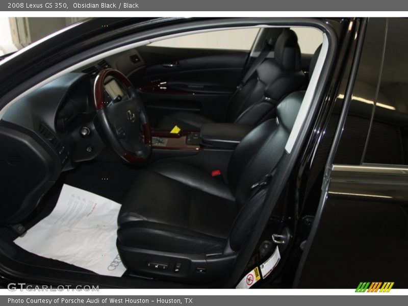 Obsidian Black / Black 2008 Lexus GS 350