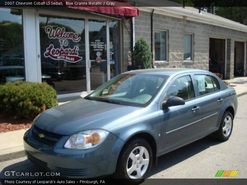 Blue Granite Metallic / Gray 2007 Chevrolet Cobalt LS Sedan