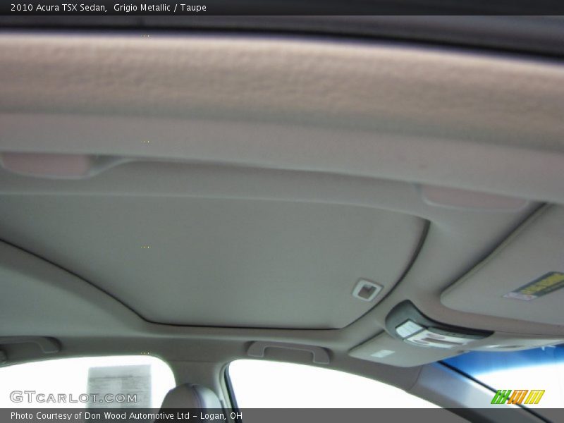 Grigio Metallic / Taupe 2010 Acura TSX Sedan