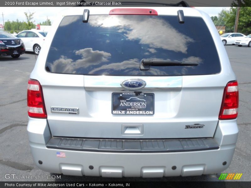 Ingot Silver Metallic / Charcoal Black 2010 Ford Escape Limited