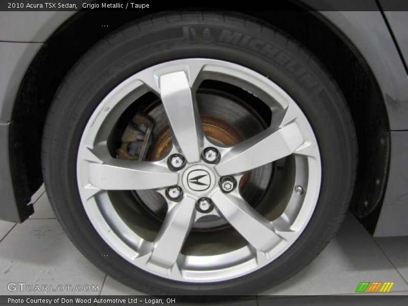 Grigio Metallic / Taupe 2010 Acura TSX Sedan