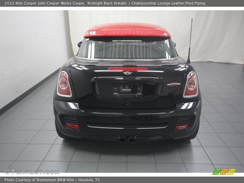 Midnight Black Metallic / Championship Lounge Leather/Red Piping 2013 Mini Cooper John Cooper Works Coupe