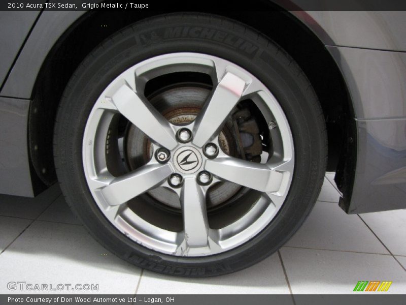 Grigio Metallic / Taupe 2010 Acura TSX Sedan