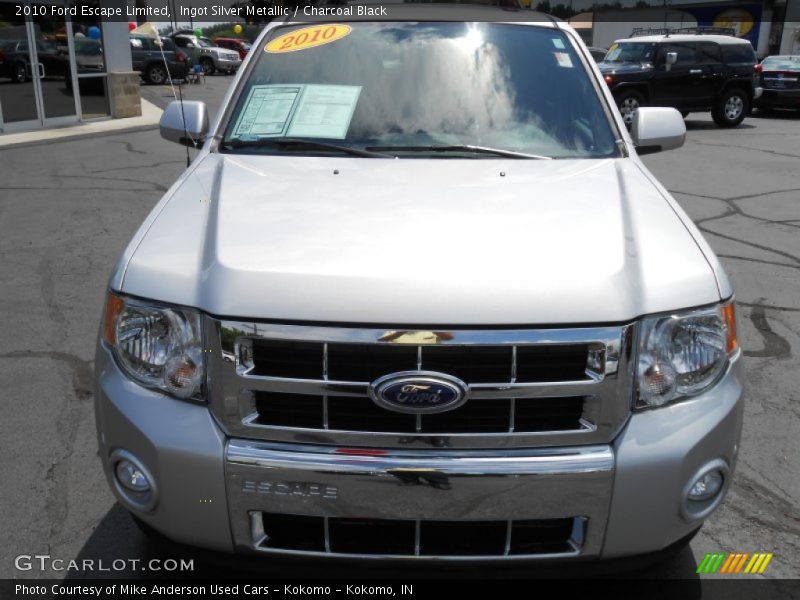 Ingot Silver Metallic / Charcoal Black 2010 Ford Escape Limited