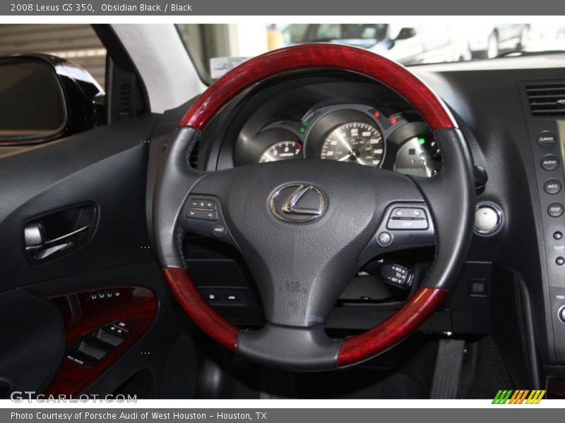 Obsidian Black / Black 2008 Lexus GS 350