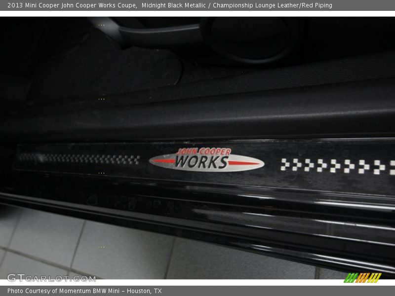 Midnight Black Metallic / Championship Lounge Leather/Red Piping 2013 Mini Cooper John Cooper Works Coupe