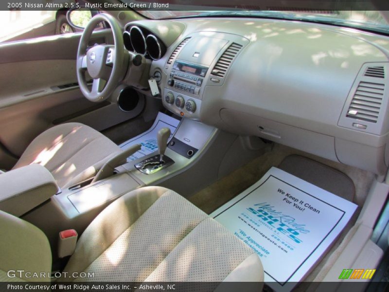Mystic Emerald Green / Blond 2005 Nissan Altima 2.5 S