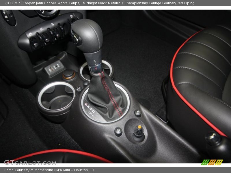 Midnight Black Metallic / Championship Lounge Leather/Red Piping 2013 Mini Cooper John Cooper Works Coupe