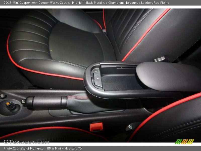 Midnight Black Metallic / Championship Lounge Leather/Red Piping 2013 Mini Cooper John Cooper Works Coupe