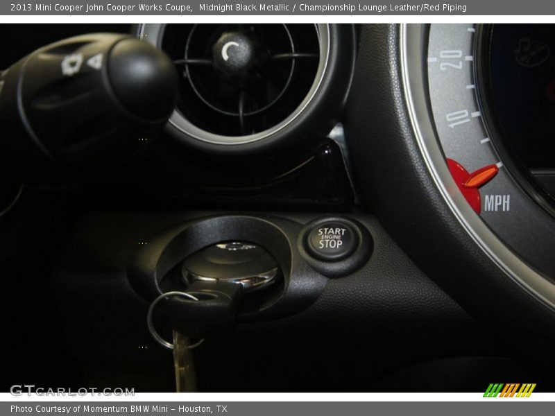 Midnight Black Metallic / Championship Lounge Leather/Red Piping 2013 Mini Cooper John Cooper Works Coupe