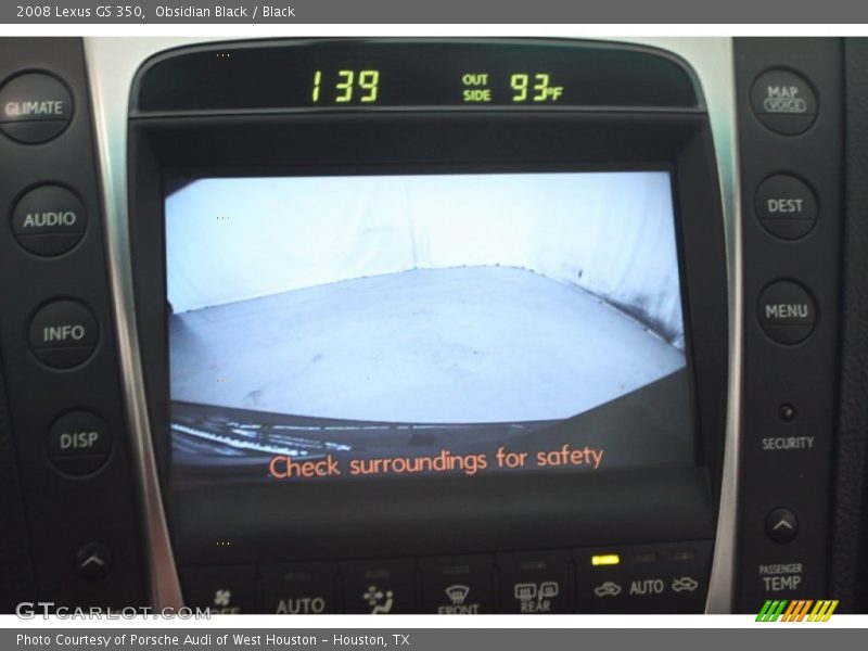 Obsidian Black / Black 2008 Lexus GS 350