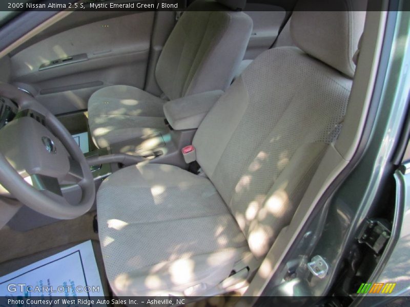 Mystic Emerald Green / Blond 2005 Nissan Altima 2.5 S