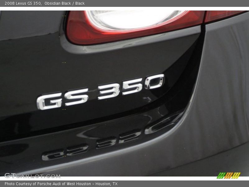 Obsidian Black / Black 2008 Lexus GS 350