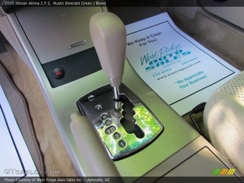Mystic Emerald Green / Blond 2005 Nissan Altima 2.5 S
