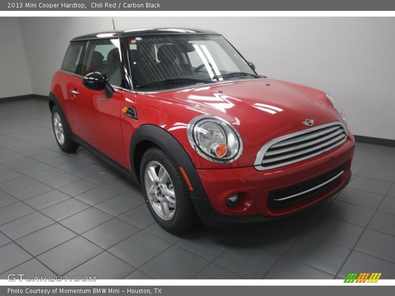 Chili Red / Carbon Black 2013 Mini Cooper Hardtop
